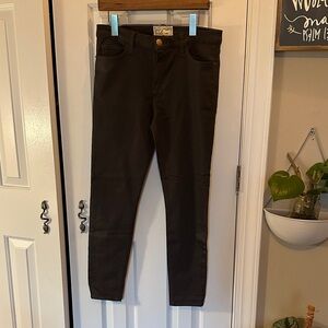 Current Elliott Dark Wash Tapered Jeans